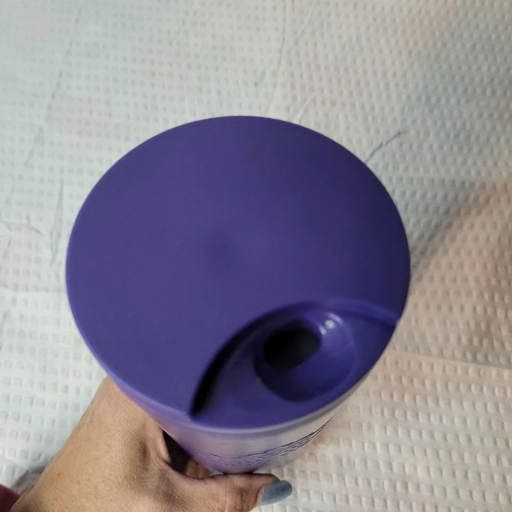 Starbucks Purple Matte Siren Embossed Reusable Travel Tumbler 16oz 2023 Cup‎